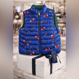 Polo by Ralph Lauren Kids Blue Floral Vest